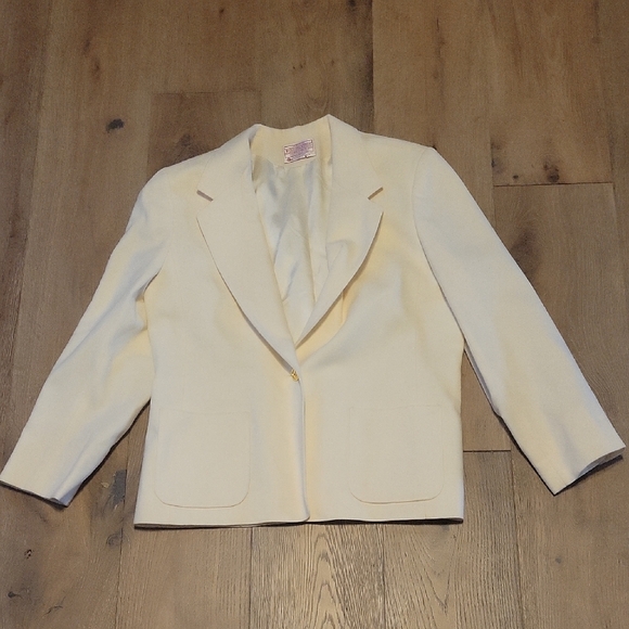 Pendleton Ivory Wool Blazer - Picture 1 of 8